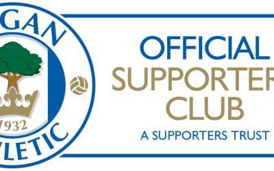 Official Wigan Athletic Supporters Club A Supporters Trust