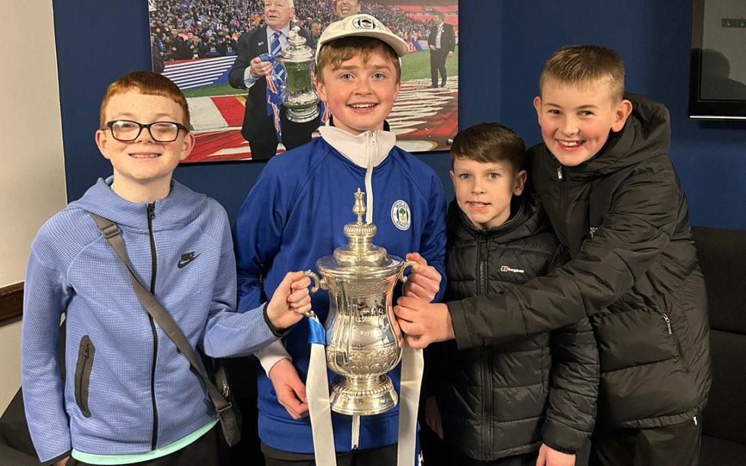 Escape from the DW Stadium with the FA Cup